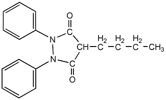 苯基丁氮酮結(jié)構(gòu)式