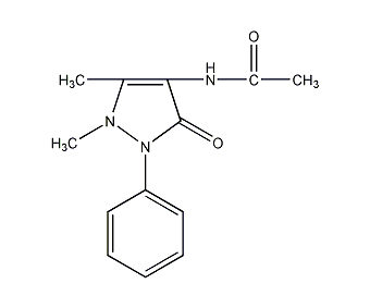 4-乙酰胺基安提比林結(jié)構(gòu)式